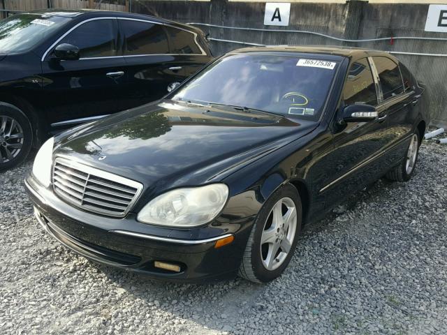 WDBNG75J84A393417 - 2004 MERCEDES-BENZ S 500 BLACK photo 2