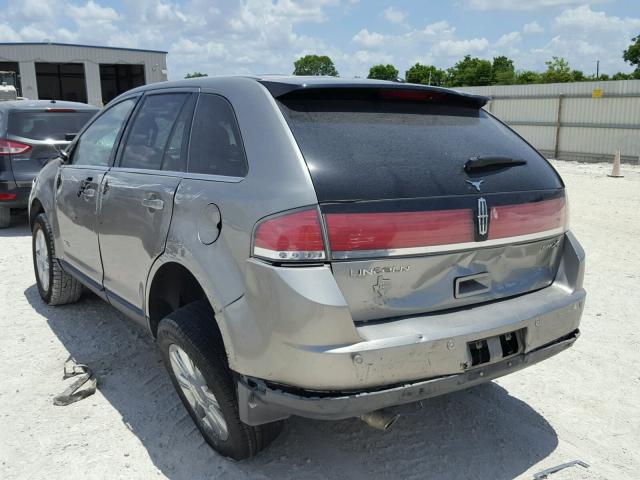 2LMDU68C78BJ38314 - 2008 LINCOLN MKX TAN photo 3