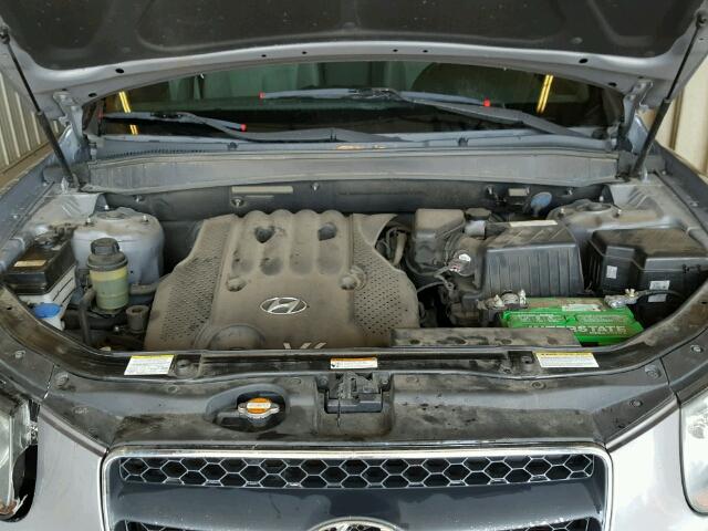 5NMSG13D37H122452 - 2007 HYUNDAI SANTA FE G GRAY photo 7