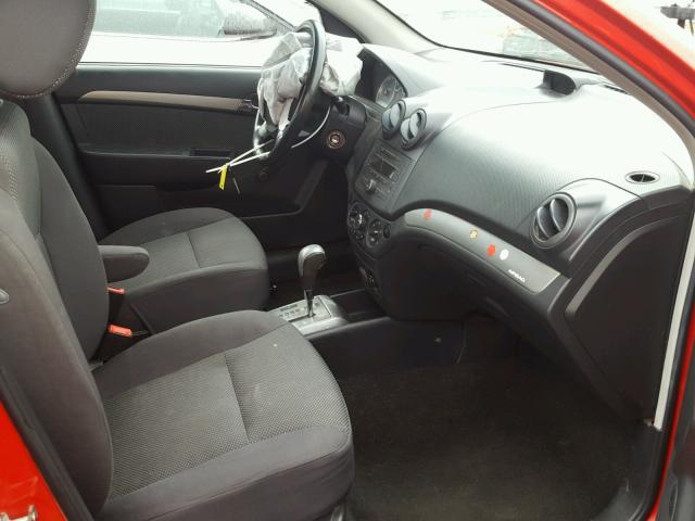 KL1TD56658B017247 - 2008 CHEVROLET AVEO BASE Qırmızı foto 5