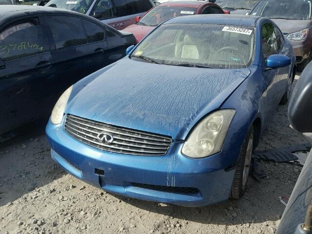 JNKCV54EX3M200865 - 2003 INFINITI G35 BLUE photo 2