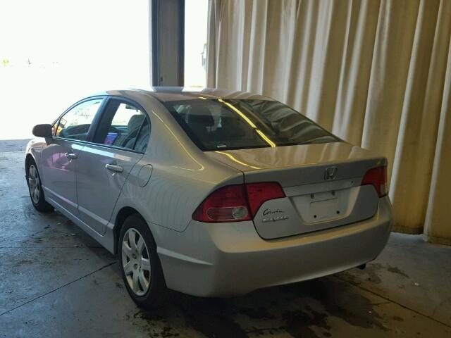 1HGFA16546L021992 - 2006 HONDA CIVIC LX SILVER photo 3