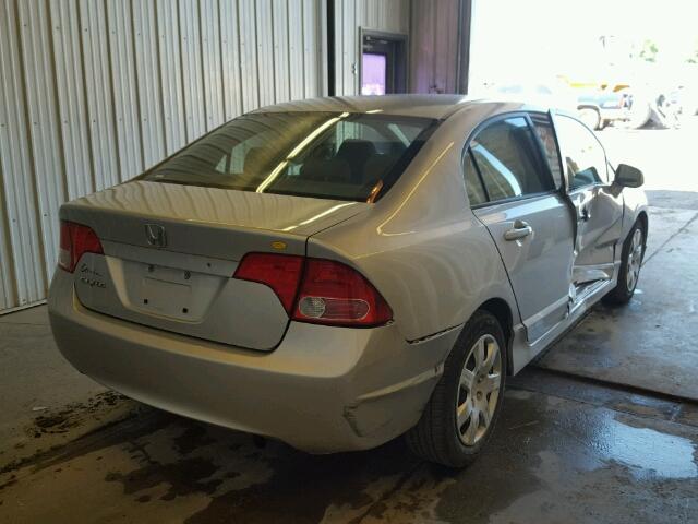 1HGFA16546L021992 - 2006 HONDA CIVIC LX SILVER photo 4