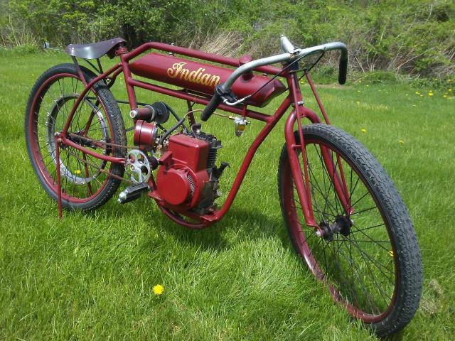 BRDTRKREP - 1920 INDIAN MOTORCYCLE CO. MOTORCYCLE RED photo 1