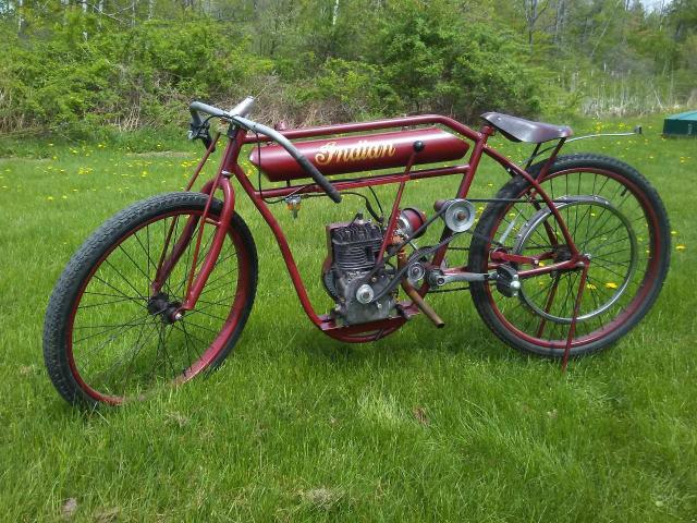 BRDTRKREP - 1920 INDIAN MOTORCYCLE CO. MOTORCYCLE RED photo 2