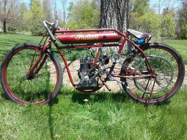 BRDTRKREP - 1920 INDIAN MOTORCYCLE CO. MOTORCYCLE RED photo 4