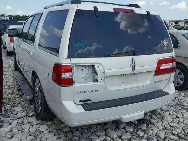 5LMFU27597LJ02118 - 2007 LINCOLN NAVIGATOR WHITE photo 3