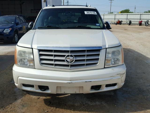 3GYFK66N85G220154 - 2005 CADILLAC ESCALADE E WHITE photo 9