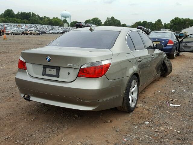 WBANA53505B857841 - 2005 BMW 525 I BEIGE photo 4