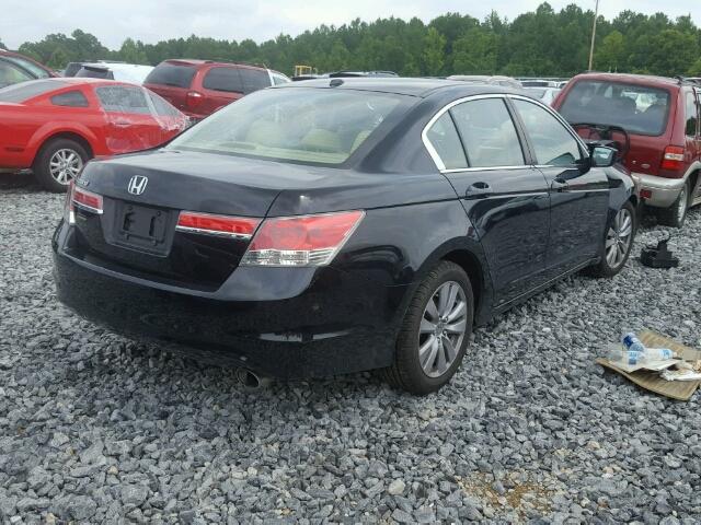 1HGCP2F83CA034029 - 2012 HONDA ACCORD EXL BLACK photo 4