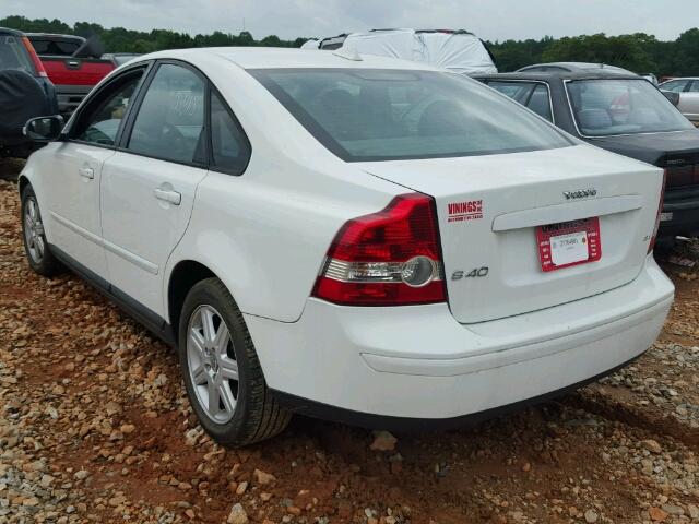 YV1MS382672284259 - 2007 VOLVO S40 2.4I WHITE photo 3