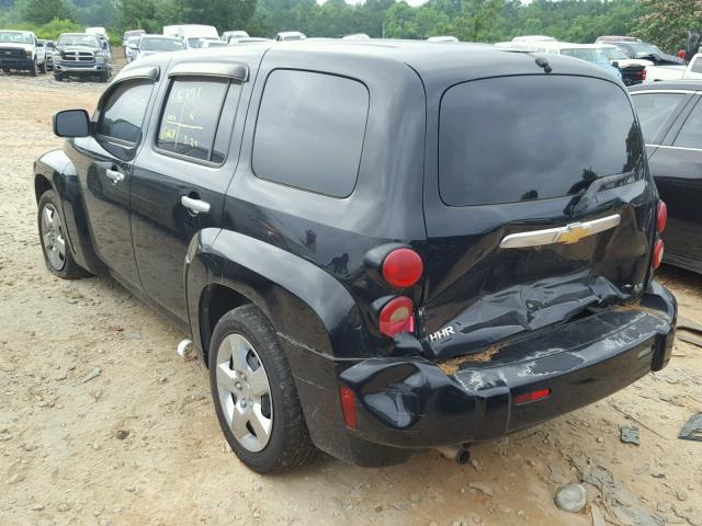 3GNDA13D57S616791 - 2007 CHEVROLET HHR LS შავი ფოტო 3