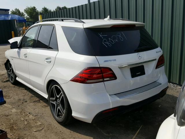 4JGDA6EB8JB067605 - 2018 MERCEDES-BENZ GLE 43 AMG WHITE photo 3