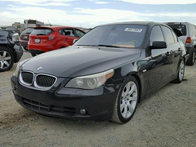 WBANB53587CP08412 - 2007 BMW 550 I BLACK photo 2