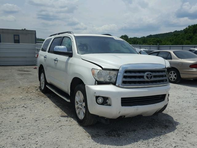 5TDDW5G14AS024134 - 2010 TOYOTA SEQUOIA PL WHITE photo 1