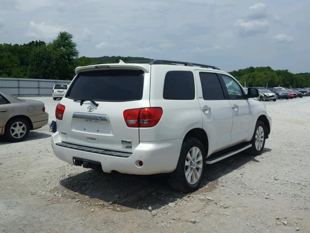 5TDDW5G14AS024134 - 2010 TOYOTA SEQUOIA PL WHITE photo 4