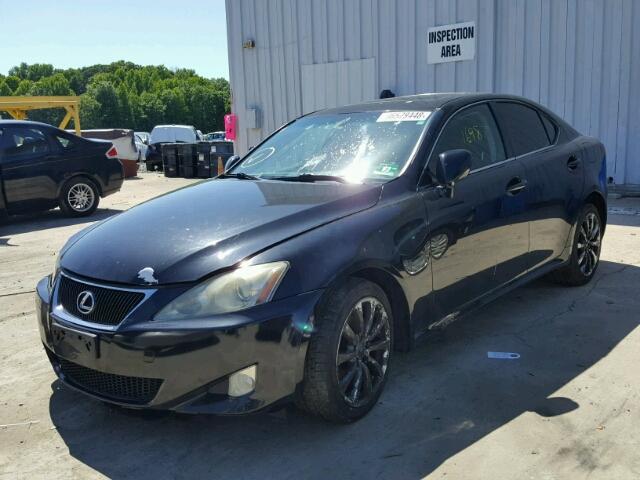 JTHCK262875012422 - 2007 LEXUS IS 250 BLACK photo 2