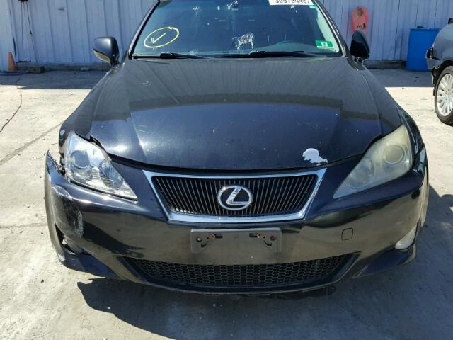 JTHCK262875012422 - 2007 LEXUS IS 250 BLACK photo 9