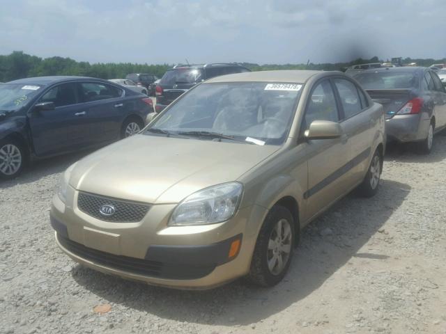 KNADE223X96448744 - 2009 KIA RIO BASE GOLD photo 2