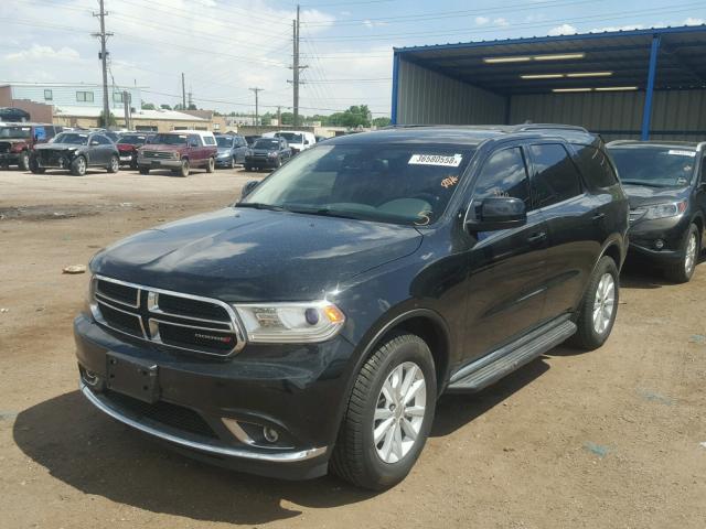 1C4RDJAG5EC301592 - 2014 DODGE DURANGO SX BLACK photo 2