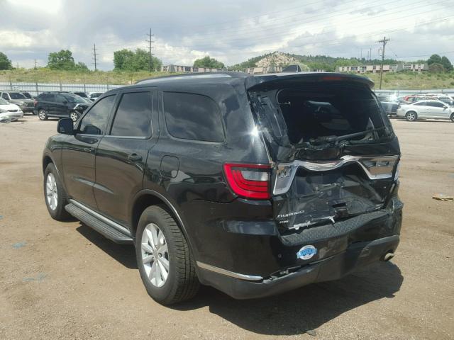 1C4RDJAG5EC301592 - 2014 DODGE DURANGO SX BLACK photo 3