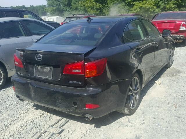 JTHBK262885072908 - 2008 LEXUS IS 250 BLACK photo 4