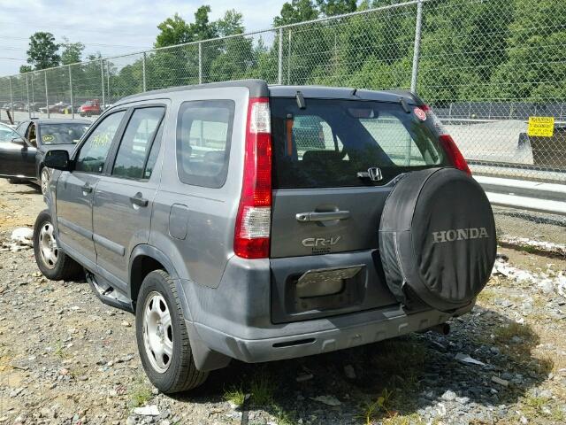 SHSRD685X6U408782 - 2006 HONDA CR-V LX SILVER photo 3