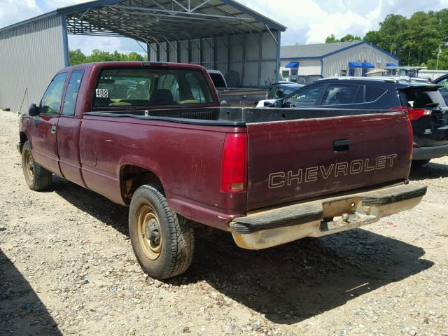 1GCGC29R6WE142612 - 1998 CHEVROLET GMT-400 C2 MAROON photo 3