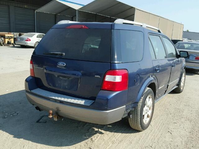 1FMZK02116GA38078 - 2006 FORD FREESTYLE BLUE photo 4