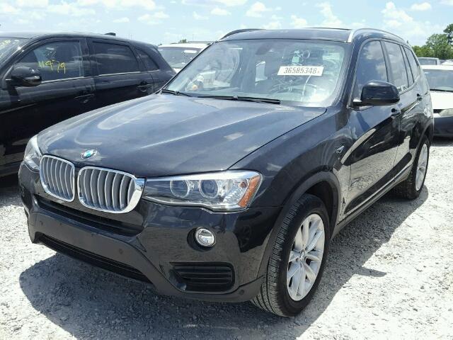 5UXWZ7C37H0V91128 - 2017 BMW X3 SDRIVE2 BLACK photo 2