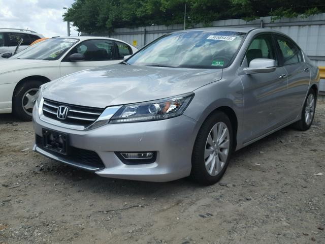 1HGCR2F83DA080536 - 2013 HONDA ACCORD EXL SILVER photo 2