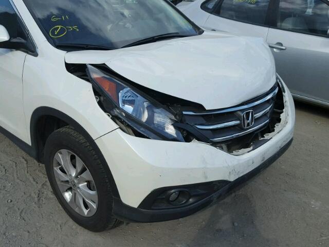 5J6RM4H78EL091930 - 2014 HONDA CR-V EXL WHITE photo 9