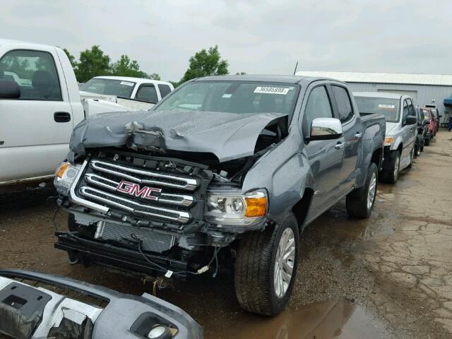 1GTG6DEN7J1255491 - 2018 GMC CANYON SLT GRAY photo 2