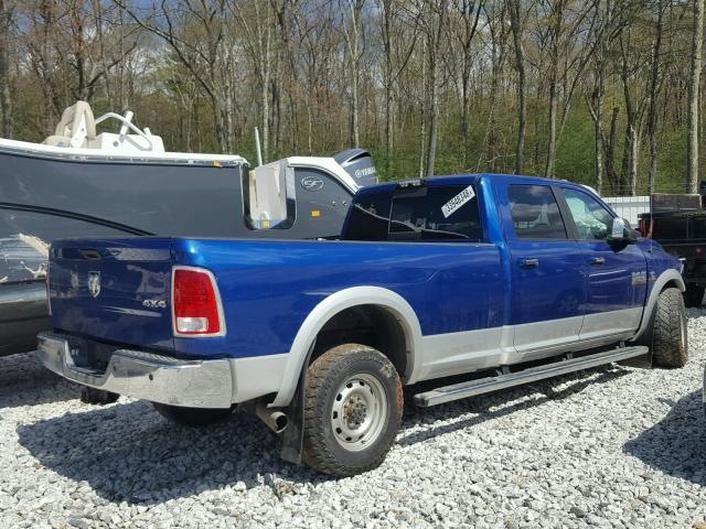 3C63R3JLXEG162726 - 2014 RAM 3500 LARAM BLUE photo 4