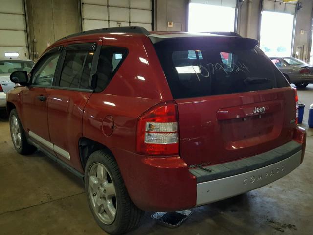 1J8FT57W57D179298 - 2007 JEEP COMPASS LI BURGUNDY photo 3