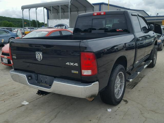 1D3HV18P09S782305 - 2009 DODGE RAM 1500 BLACK photo 4