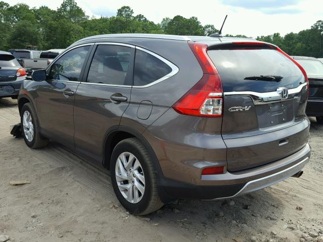 2HKRM3H78GH540157 - 2016 HONDA CR-V EXL BROWN photo 3