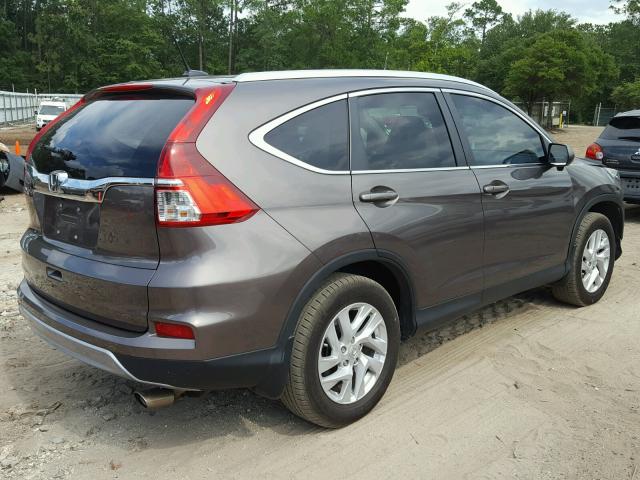 2HKRM3H78GH540157 - 2016 HONDA CR-V EXL BROWN photo 4