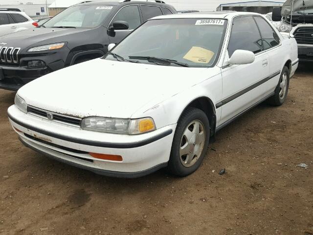 1HGCB7275NA034481 - 1992 HONDA ACCORD EX WHITE photo 2