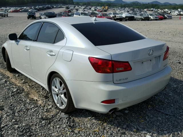 JTHBK262372056261 - 2007 LEXUS IS 250 WHITE photo 3