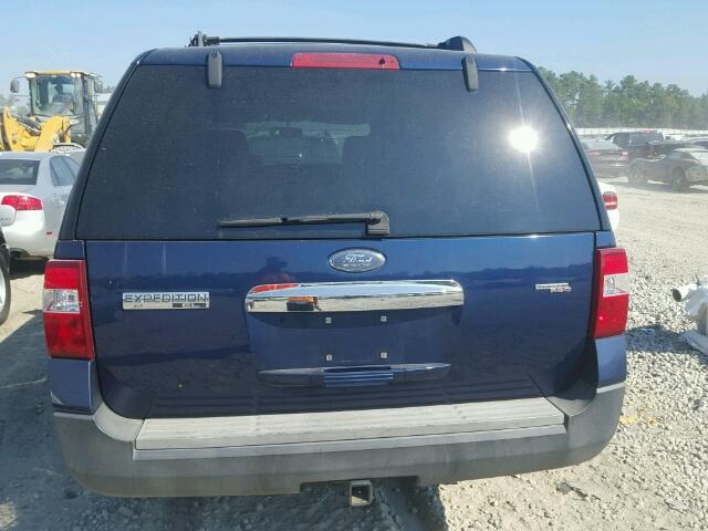 1FMFK15597LA10397 - 2007 FORD EXPEDITION BLUE photo 10