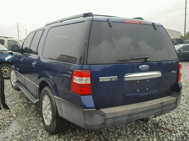 1FMFK15597LA10397 - 2007 FORD EXPEDITION BLUE photo 3