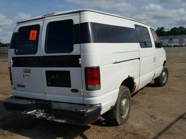 1FTNE24L81HA76057 - 2001 FORD ECONOLINE WHITE photo 4