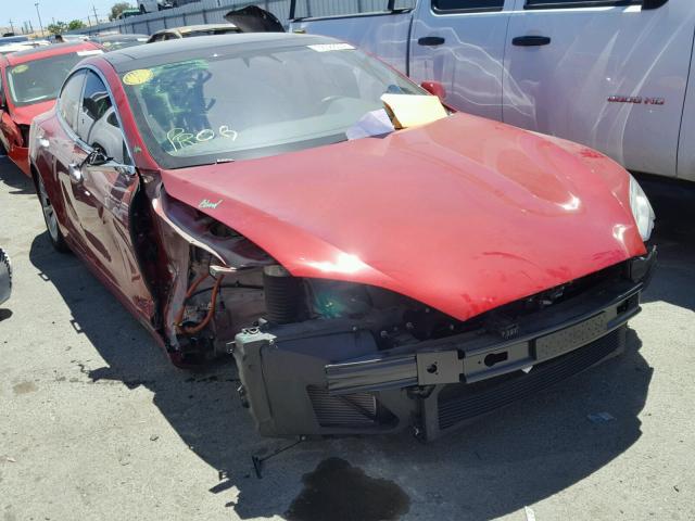 5YJSA1E19GF173282 - 2016 TESLA MODEL S Կարմիր լուսանկար 1