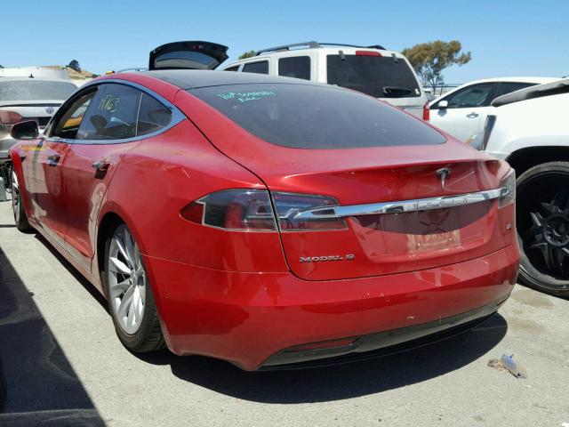 5YJSA1E19GF173282 - 2016 TESLA MODEL S Կարմիր լուսանկար 3