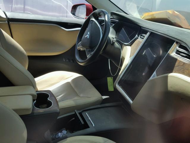 5YJSA1E19GF173282 - 2016 TESLA MODEL S Կարմիր լուսանկար 5