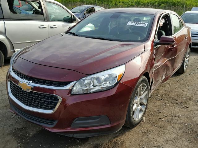 1G11C5SL2FF264321 - 2015 CHEVROLET MALIBU 1LT ბურგუნდია ფოტო 2