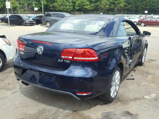 WVWFW7AH3CV020580 - 2012 VOLKSWAGEN EOS LUX 蓝色 照片 4