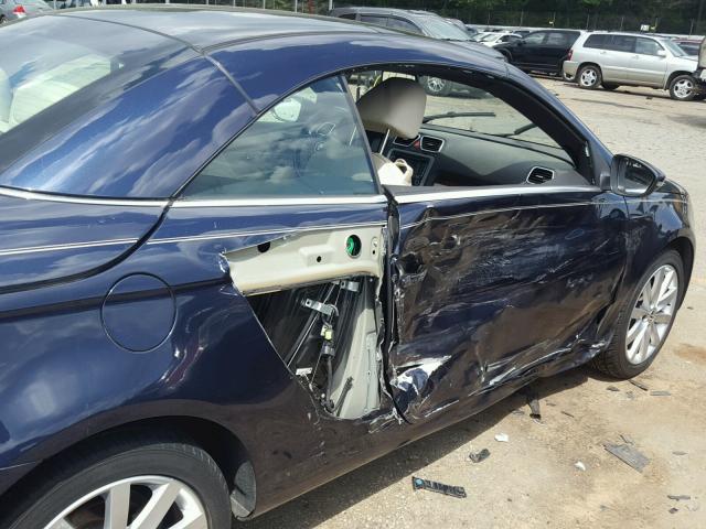 WVWFW7AH3CV020580 - 2012 VOLKSWAGEN EOS LUX 蓝色 照片 9