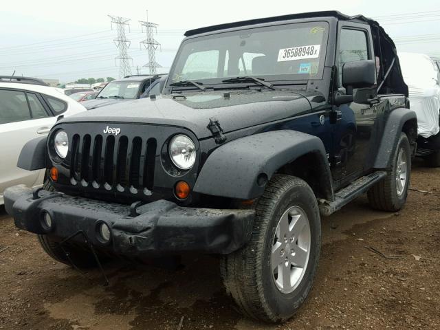 1J4AA2D11BL635059 - 2011 JEEP WRANGLER S BLACK photo 2